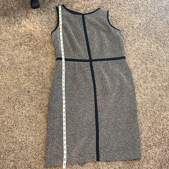 Kasper Separates Black and White Herringbone Tweed Dress - Picture 12 of 12